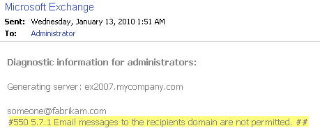 Block Users Sending to Specific Domains with Exchange Server 2007
