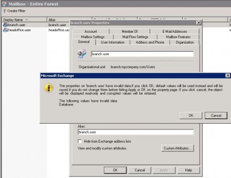 Exchange Server 2007 May Not Warn of Active Mailboxes When Removing Databases