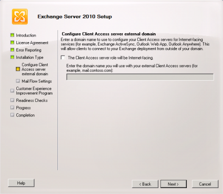 Installing Exchange Server 2010: The Typical Server