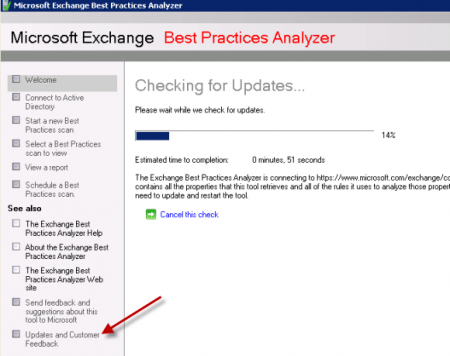 Exchange Best Practices Analyzer Reports Unrecognized Exchange Signature