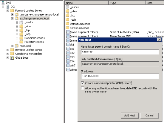 How to Install an Exchange Server 2010 Client Access Server Array using Windows Network Load Balancing