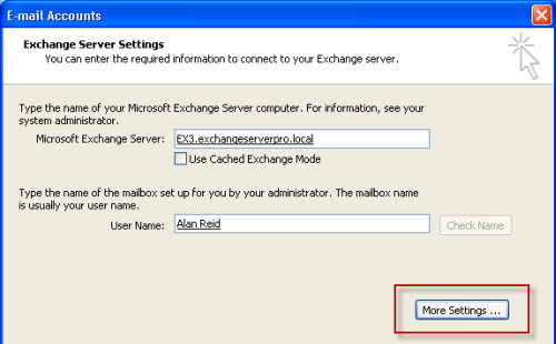 outlook-2003-settings-01 Outlook 2003 and Exchange Server 2010 RPC Encryption