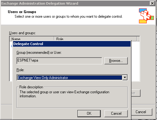 Add a user account as an Exchange View Only Administrator Add a user account as an Exchange View Only Administrator