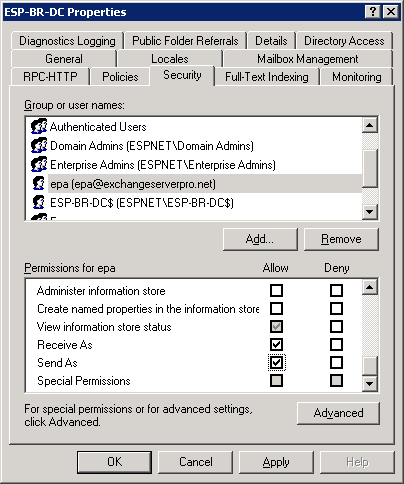 Granting Mailbox Access for the Exchange Profile Analyzer