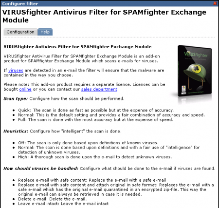 SPAMfighter has detailed help documentation built in