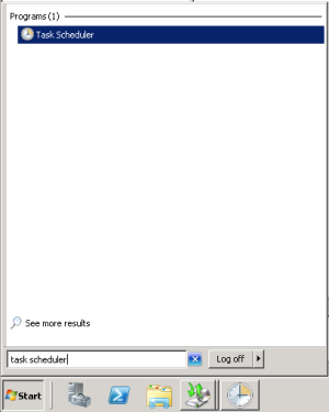 Launch Task Scheduler Launch Task Scheduler