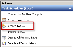 Create a new Scheduled Task Create a new Scheduled Task