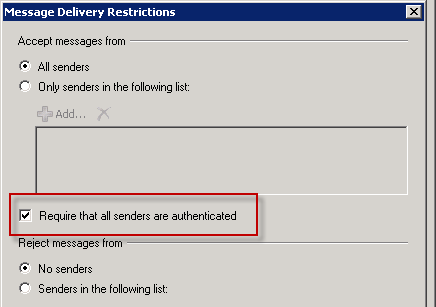 How to Restrict a Distribution List in Exchange Server 2010