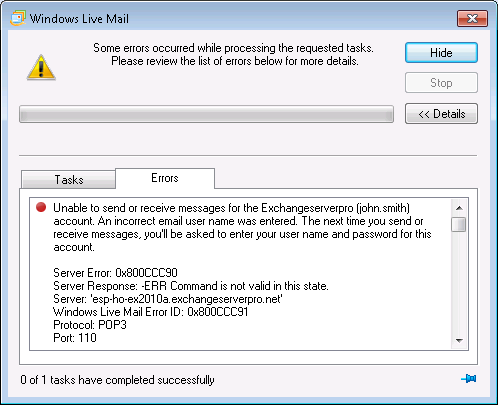 Exchange Server 2010 POP3: Securing POP3 Client Remote Access