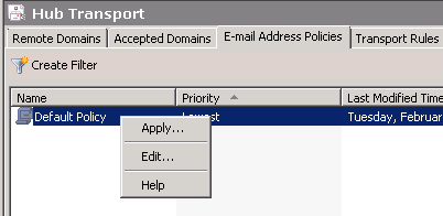 Exchange Server 2007/2010: How to Change the Primary Email Domain