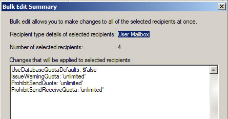 How to Modify Settings for Multiple Exchange 2010 Mailboxes