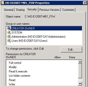 How to Move the File Share Witness for Exchange 2007 CCR Clusters