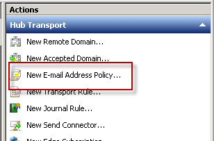 New Email Address Policy