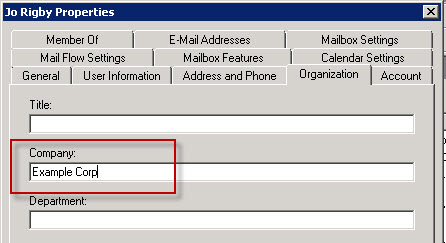 Modifying recipient properties to trigger email address policies