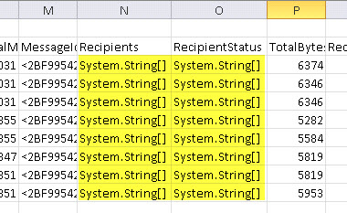 The Export-CSV System.String problem