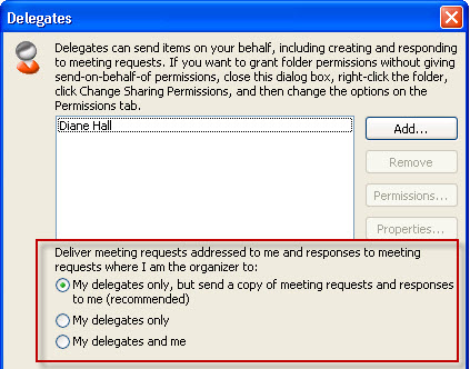 How to Prevent Meeting Requests Appearing in Delegate&#039;s Outlook Calendars