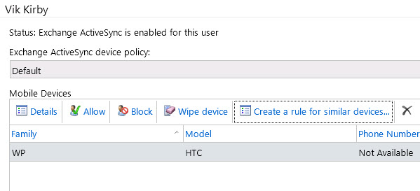 Preventing New ActiveSync Device Types from Connecting to Exchange Server 2010
