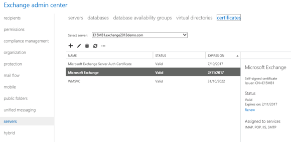 Create an SSL Certificate Request for Exchange Server 2013