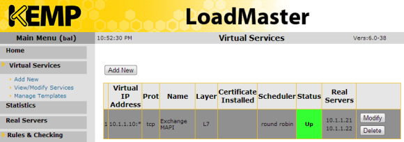 A Look at the Kemp LoadMaster VLM-100 for Exchange Server 2010 Load Balancing