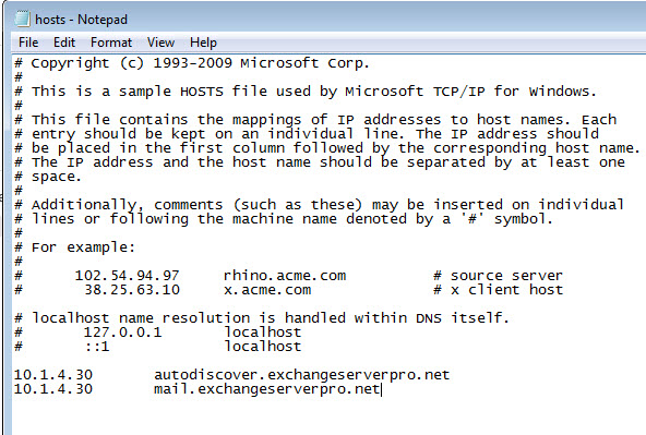exchange-2013-test-user-hosts-file