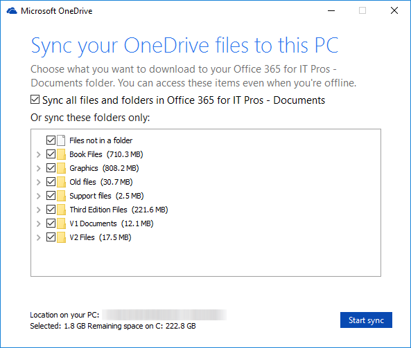 onedrive-sync-select-files