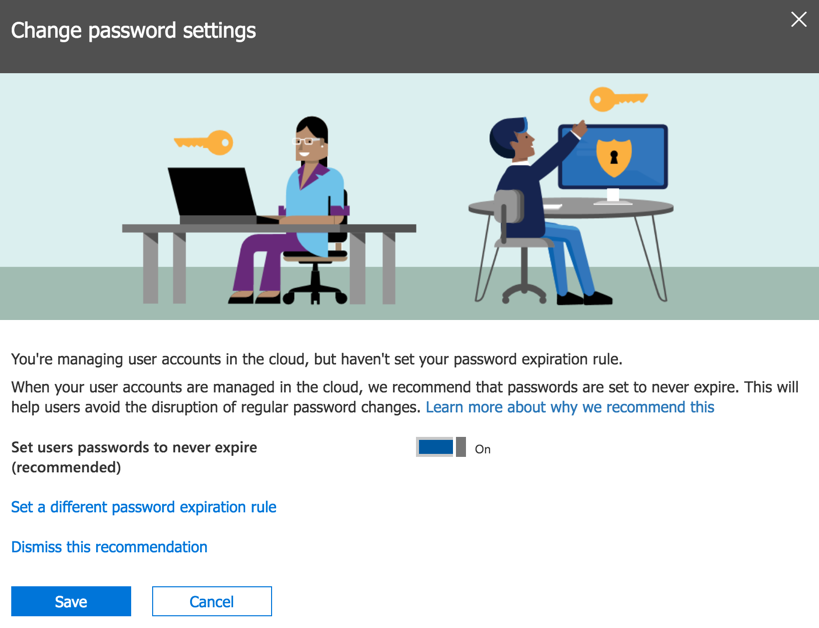 Microsoft Recommending Non-Expiring Passwords to Office 365 Customers