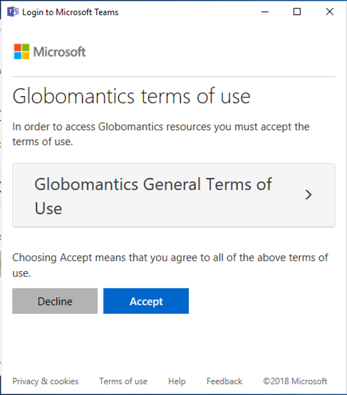 Configuring Terms of Use for User Logins to Office 365 and Azure Active Directory
