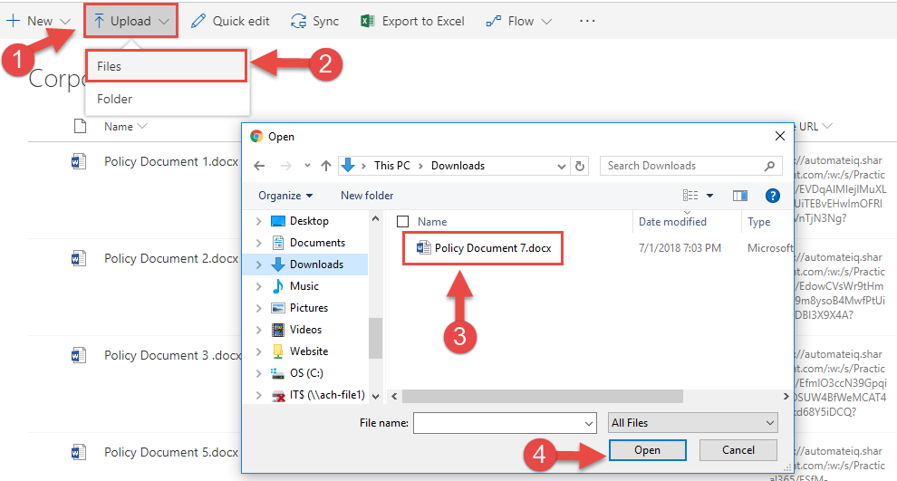 Using SharePoint Libraries