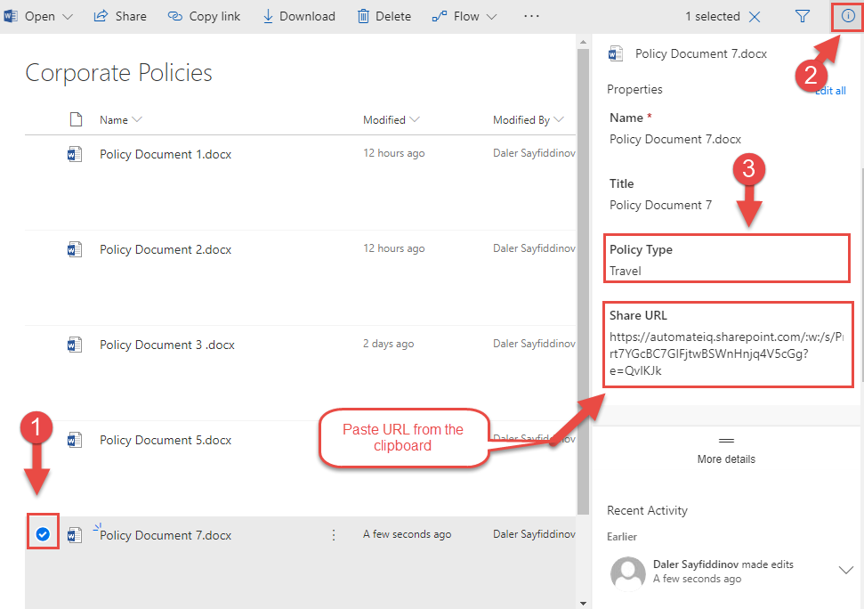 Using SharePoint Online Document Libraries as a Document Management System