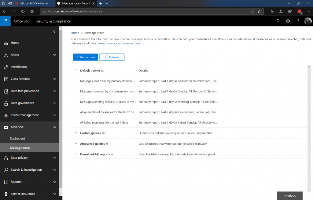 Improvements in Exchange Online Message Tracing