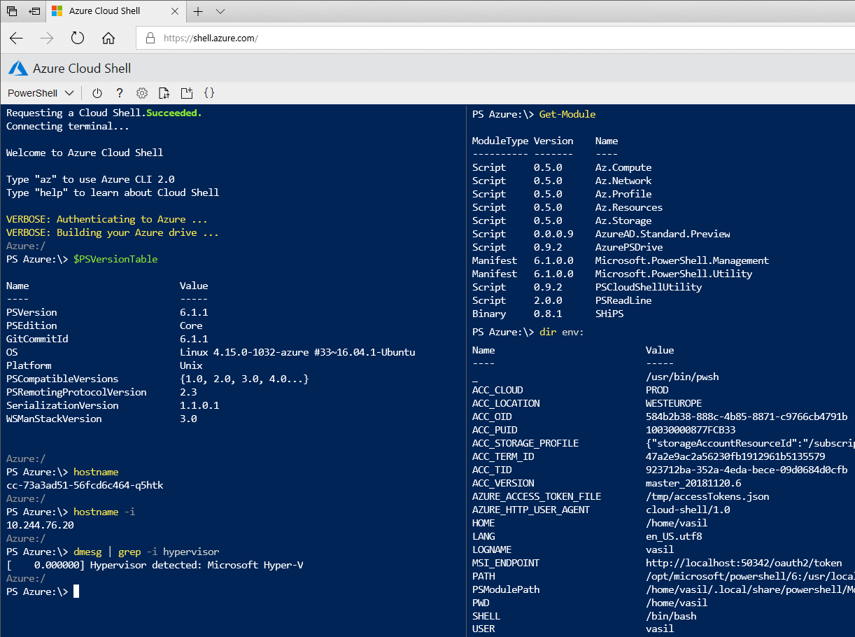 Azure Cloud Shell