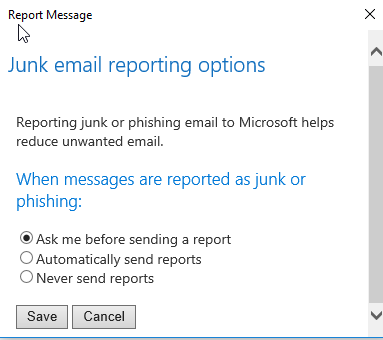 How to report on suspicious emails in Office 365 – Part 1