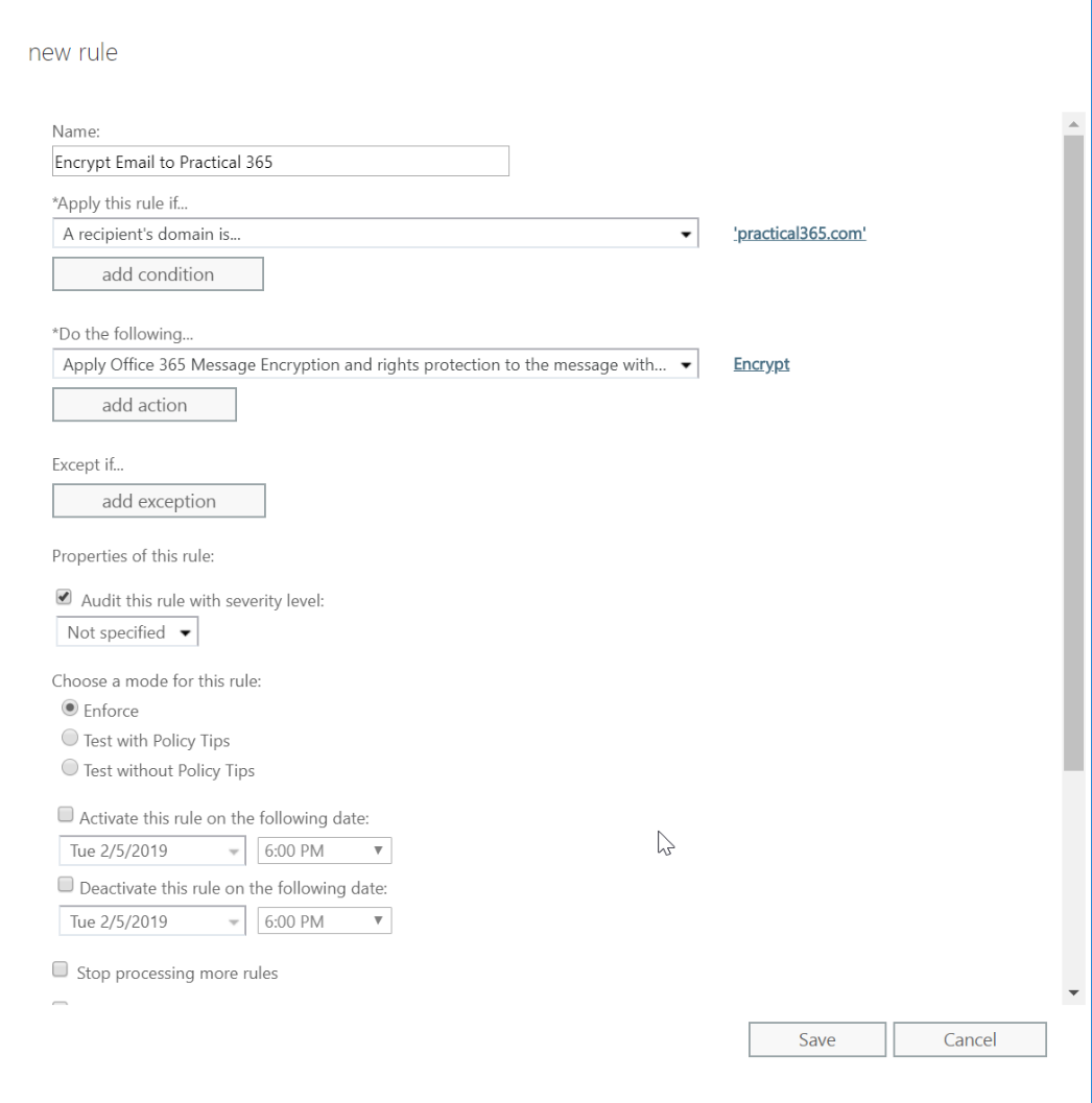 Office 365 Message Encryption
