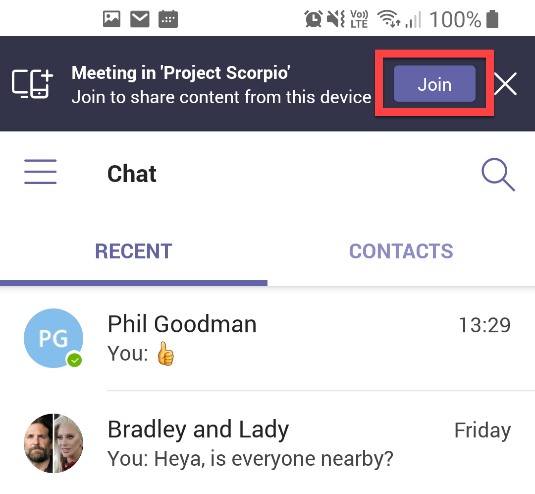 Join a Teams call with Teams Companion Mode