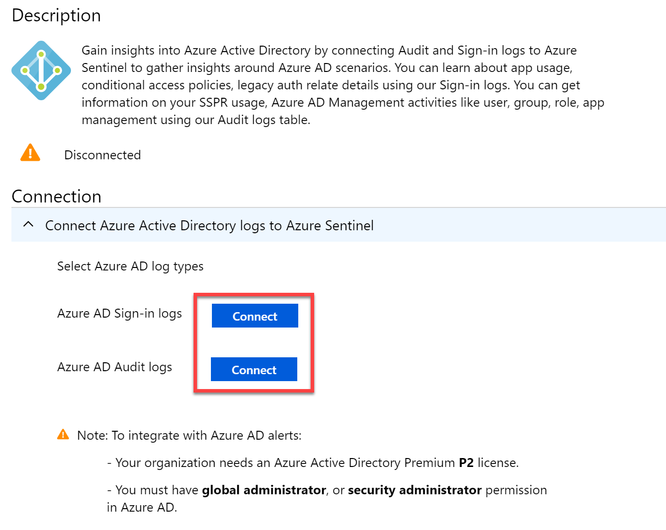 Connect to Azure AD Sign-in logs