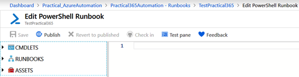 Edit PowerShell Runbook