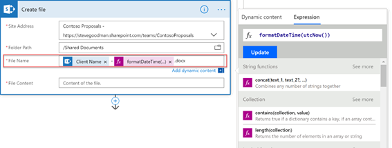 Automating document creation and approvals with Teams and Microsoft Flow &#8211; Part Three