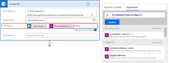 Automating document creation and approvals with Teams and Microsoft Flow – Part Three