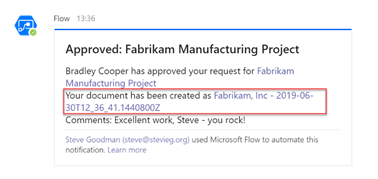 Automating document creation and approvals with Teams and Microsoft Flow – Part Three
