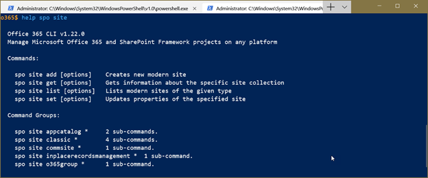 The Office 365 CLI: a new administration paradigm