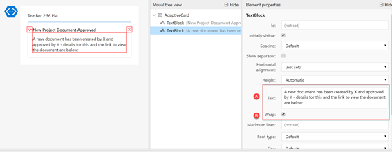 TextBlock for descriptive text 