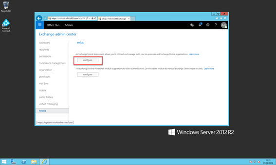 Overcoming problems performing a Hybrid Configuration on Exchange 2010 servers