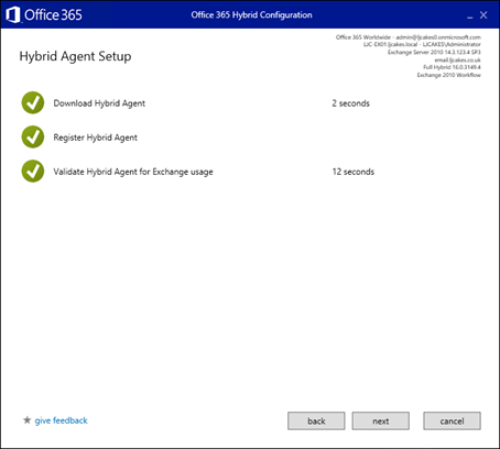 Overcoming problems performing a Hybrid Configuration on Exchange 2010 servers