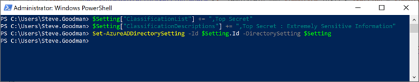 Powershell Script for Top Secret Office 365 Groups