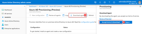 Azure AD Provisioning (Preview) - Download Agent