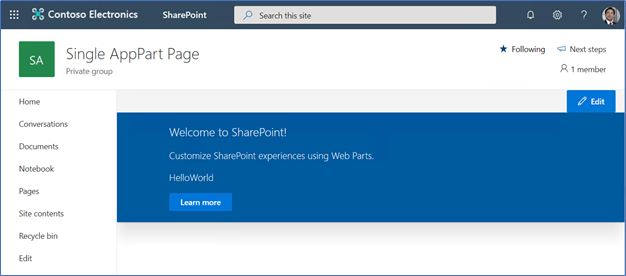How to create SharePoint Single AppPart Pages