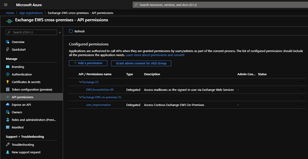 Use OAuth on Exchange on-premises without Hybrid Modern Authentication