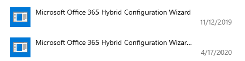 Hybrid Configuration Wizard (HCW) screenshot