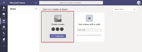 Create an all company Team for better communications and to enable cross-department chat