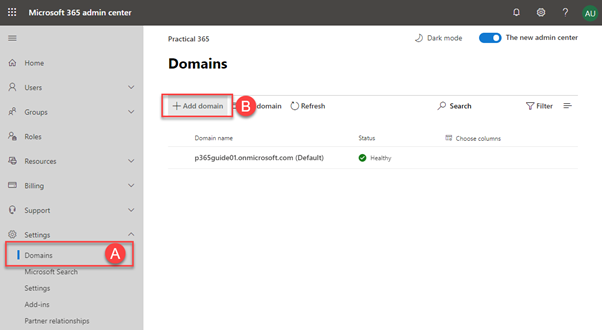 Add Custom Domain for Office 365